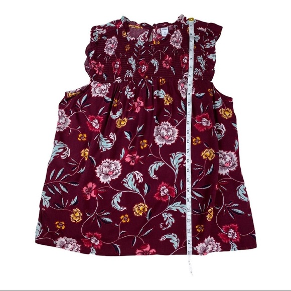 Old Navy Ruched High Neck Ruffled Top - Picture 8 of 8